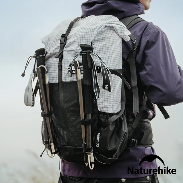 【Naturehike】輕風UL碳纖維鋁合金四節折疊登山杖 DS017 單入(台灣總代理公司貨)