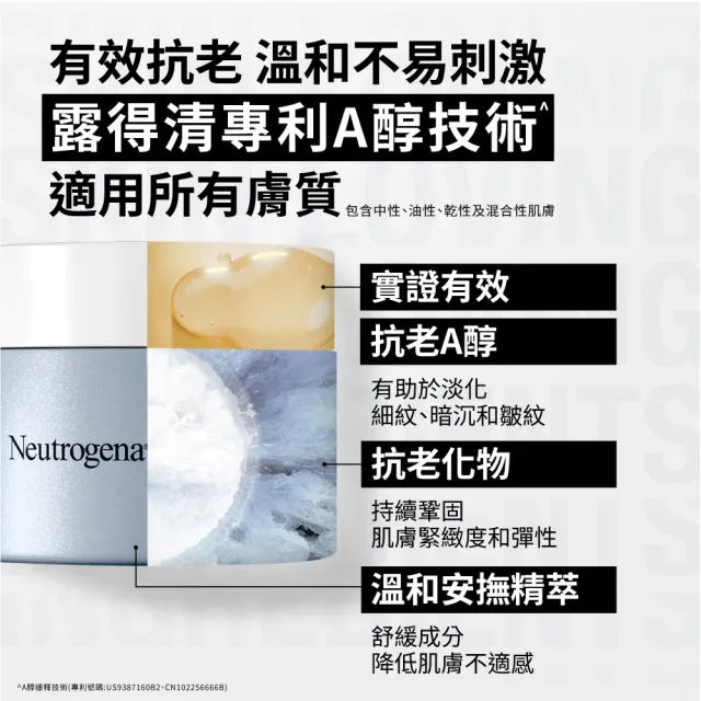 【Neutrogena 露得清】肌緻新生A醇精華30ml+晚霜30ml(全新升級/官方直營)