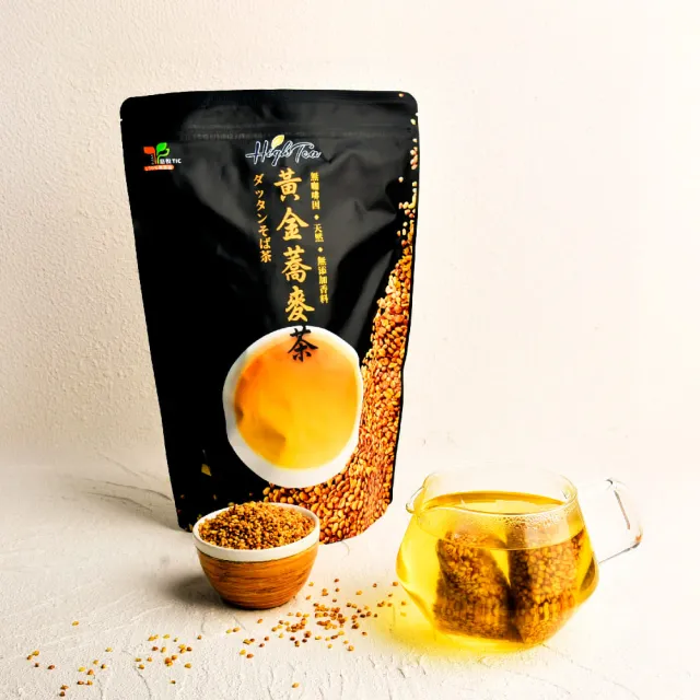【High Tea 伂橙】雙11推薦黃金蕎麥茶8gx50入x1袋(無咖啡因)