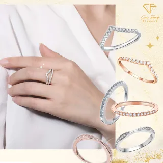 【CF鑽飾】排戒系列 線戒多款任選 情人節(莫桑鑽 線戒 女戒 鑽戒 生日禮物 開運 尾戒)