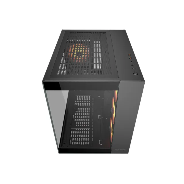 【COUGAR 美洲獅】FV150 RGB 電競機箱 電腦機殼(黑色/ATX/附4顆ARGB風扇)