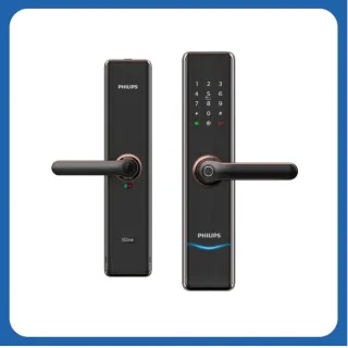 【Philips 飛利浦】7300 五合一把手式智能門鎖/電子鎖(指紋│卡片│密碼│鑰匙│WIFI 含安裝)