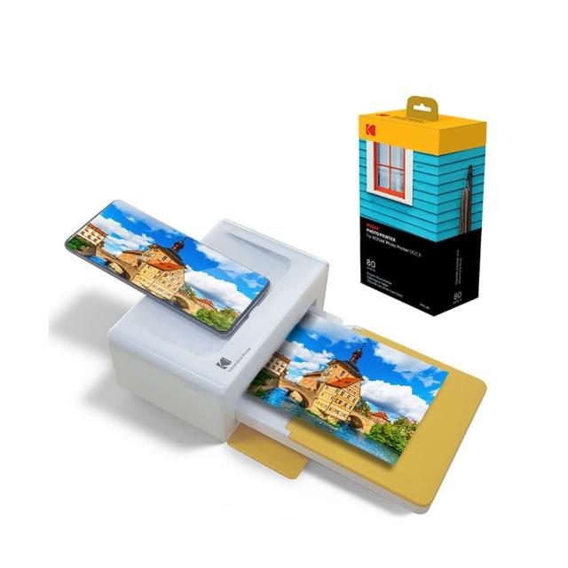 【Kodak 柯達】PD460即可印相印機+80張相紙(東城代理商公司貨)