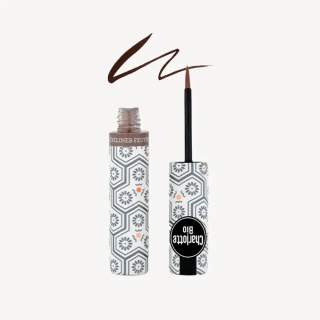 【CHARLOTTE BIO】有機眼線液 Felt Tip Eyeliner 柔滑精準 自然描繪 黑色 棕色(4ml)