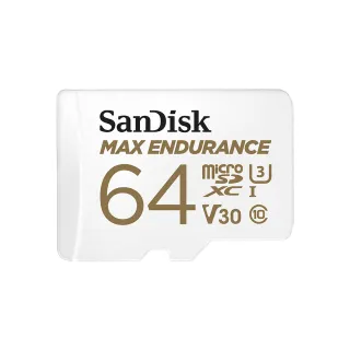 【SanDisk】SanDisk 行車記錄器/監控專用Max Endurance microSD 記憶卡 64GB(公司貨)