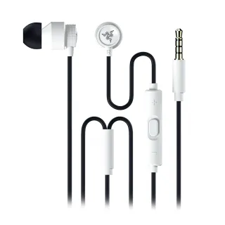 【Razer 雷蛇】戰錘狂鯊 Hammerhead V3 有線入耳式電競耳機 - 白色