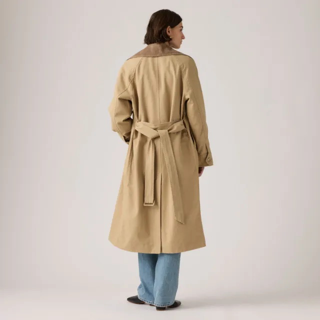 【LEVIS】雙排扣 長版外套 大衣 女生上衣 熱賣單品 005AP-0003