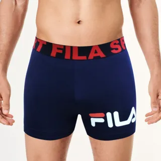 【Porabella】FILA 內褲 男內褲 男四角褲 棉質內褲 吸濕排汗透氣四角褲 男生內褲 平口褲