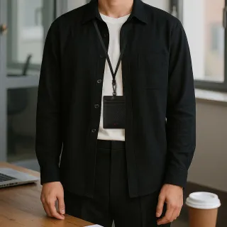 【MONDAINE 瑞士國鐵】蘇黎世3卡安全扣證件套｜防夾頸繩｜牛皮/葡萄皮｜悠遊卡/識別證卡套(多色可選)