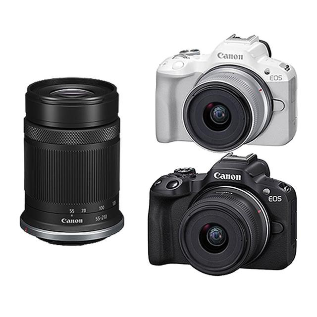 【Canon】EOS R50 RF-S18-45mm IS STM+55-210mm IS STM 雙鏡組(公司貨)