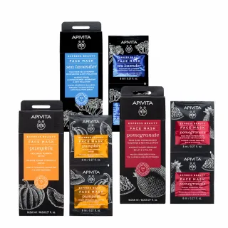 【APIVITA】官方直營 經典面膜 8mlx12 多款任選(星晨花/南瓜/紅石榴 專櫃公司貨)