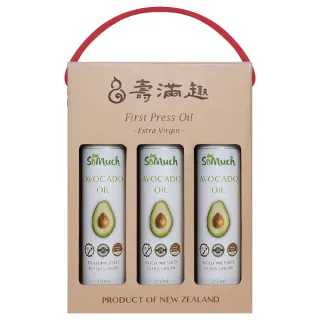【壽滿趣】Somuch紐西蘭頂級冷壓初榨酪梨油禮盒(250mlx3)端午禮盒