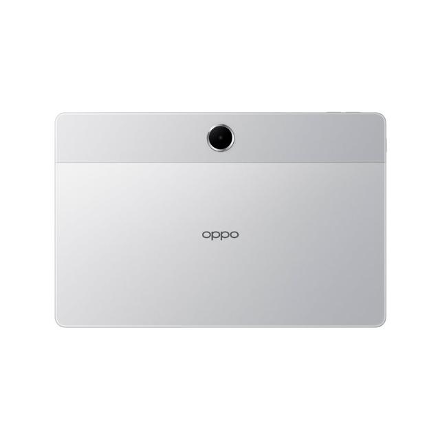OPPO Pad SE 11吋 IPS 螢幕平板電腦，搭載 MediaTek Helio G100 八核心處理器（2.2GHz+2GHz），4GB RAM + 128GB 儲存空間，支援 Wi-Fi 5 與藍芽 5.4，Android 15 作業系統。前後 500 萬畫素相機，9340mAh 大容量電池，輕薄僅 527g 銀色設計，完美適合娛樂與工作，1 年原廠保固。