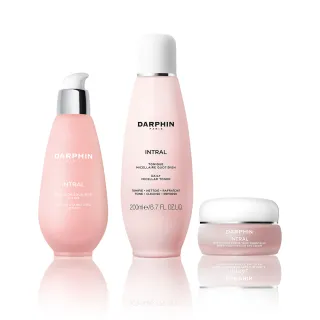【DARPHIN 朵法】粉紅舒敏水乳全能組(全效舒緩健康乳100ml+全效舒緩淨膚水200ml)