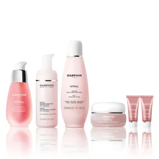 【DARPHIN 朵法】粉刺肌退紅救星組(全效舒緩精華30ml+全效舒緩淨膚水200ml+全效舒緩潔面慕絲125ml)