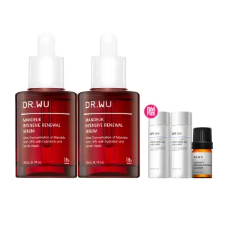 【DR.WU 達爾膚】杏仁酸亮白煥膚精華18% 30ML(2入組)