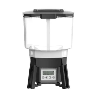 【IPSKY】太陽能魚池餵食器(定時投食智慧數顯 雙電源供應 噴灑式投食機 餵魚機 水塘餵魚器自動餵魚器)