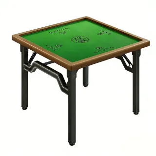 88CM 折疊手搓麻將桌(人體工學桌 鋁合金邊框 棋牌桌 四方桌 兩用餐桌)