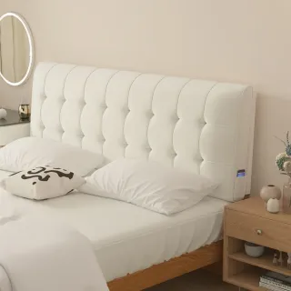 【JinJiu津久】床頭靠墊 180*60*8cm 芬蘭絨床頭靠背 奶油風榻榻米軟包(可拆洗靠背 床頭軟包)
