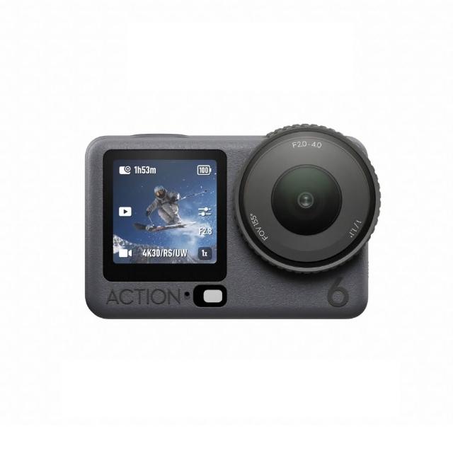 【DJI】OSMO ACTION 6暢拍套裝 運動相機/迷你相機|可變光圈|旗艦畫質超級夜拍(聯強國際貨)
