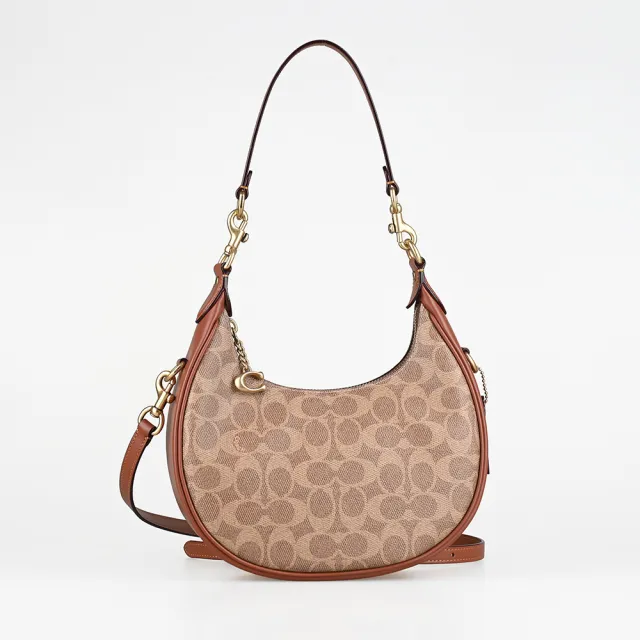 【COACH】COACH JONIE BAG 22 雙背帶斜背/肩背/手提三用包(焦糖棕)