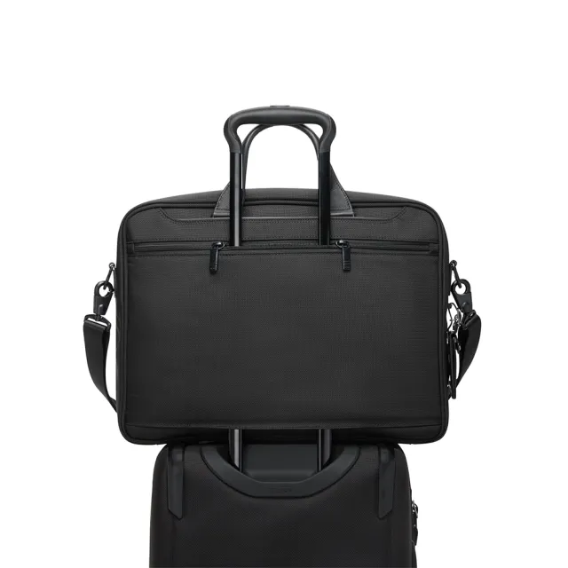 【TUMI】Alpha 大型 17 吋筆電彈道尼龍公事包 - 黑色(TUMI 官方旗艦店)