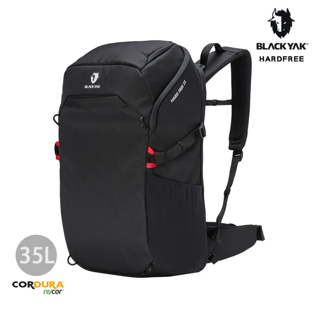 【BLACKYAK】HARDFREE 35L後背包[黑色]BYEB2NBF01(登山 高耐磨 雙肩包 大空間 後背包 附防雨罩)