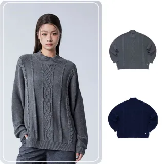 【Lee】女裝 針織毛衣 半高領 編織紋 針織衫 共2色 季節性版型(LB512008348 / LB512008742)