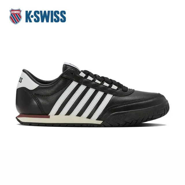 【K-SWISS】時尚運動鞋 VINTAGE TRAINER LTH 休閒 男鞋 黑白色 09462-013-M