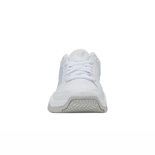 【K-SWISS】透氣輕量網球鞋 COURT EXPRESS 2 運動 匹克球 女鞋  白淺藍色 94428-117-M