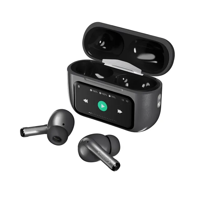【Philips 飛利浦】耳機+手錶獨家組合 TAT2630觸控螢幕藍牙耳機(V22 鋅合金高清全觸控多功能智慧手錶)