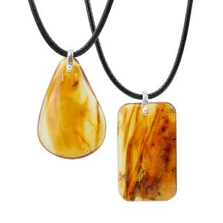 【JA-ME】天然琥珀蟲珀項鍊(年終慶/年貨節/招財開運/現貨/僅此一件)