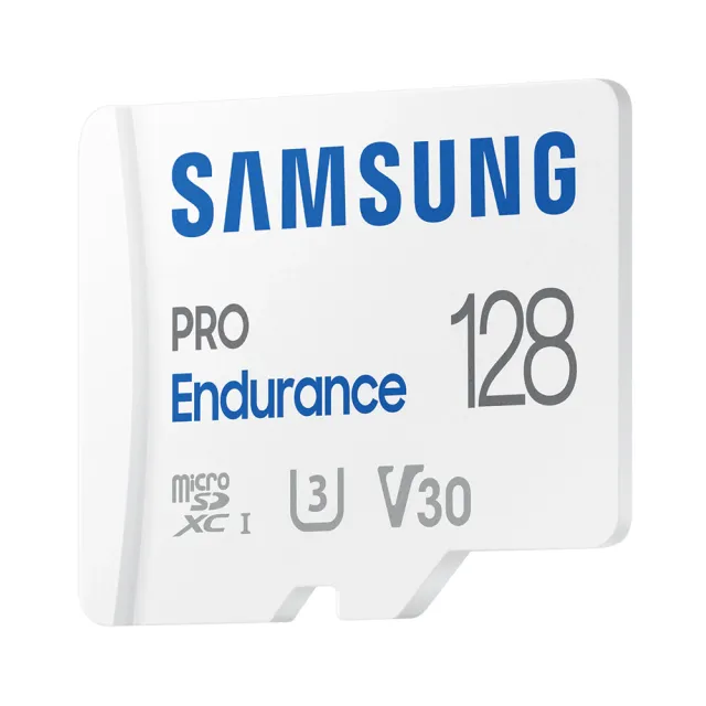 【Samsung 三星】PRO Endurance microSDHC U3 V10 128GB 高耐用記憶卡(MB-MJ128KA/APC)