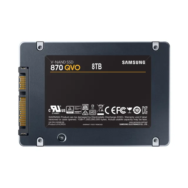 【Samsung 三星】870 QVO 8TB SATA SSD固態硬碟(MZ-77Q8T0BW)