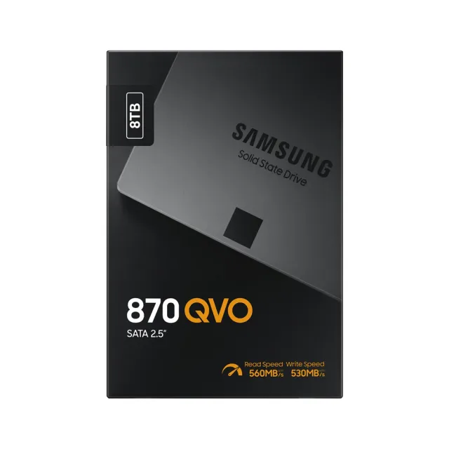【Samsung 三星】870 QVO 8TB SATA SSD固態硬碟(MZ-77Q8T0BW)