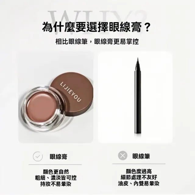 【Addme 愛戴美】防水防汗眼線膏 眼線膠筆(持久極細 防暈 眼線)