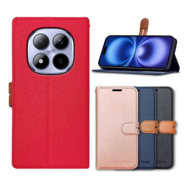 【CITY都會風】紅米Redmi Note 15 Pro 5G 插卡立架磁力手機皮套 有吊飾孔