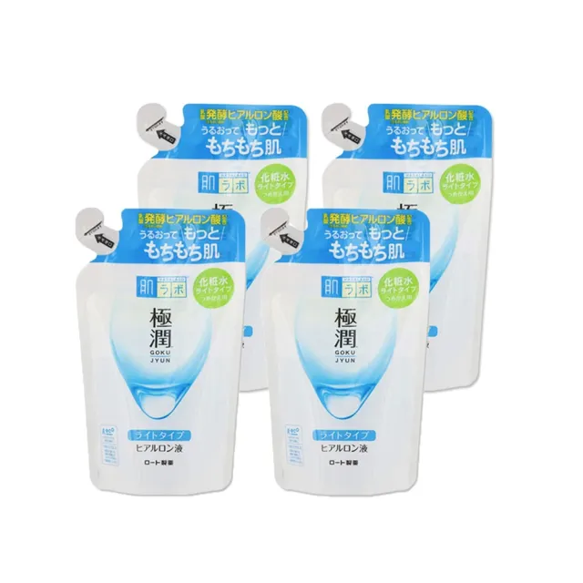 【肌研】極潤保濕化妝水 補充包 170ml 四入組(平輸商品)