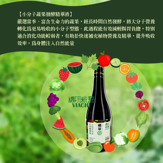 【穠研薪藝】穠萃蔬果發酵飲/酵素飲x2瓶組(750ml/瓶)