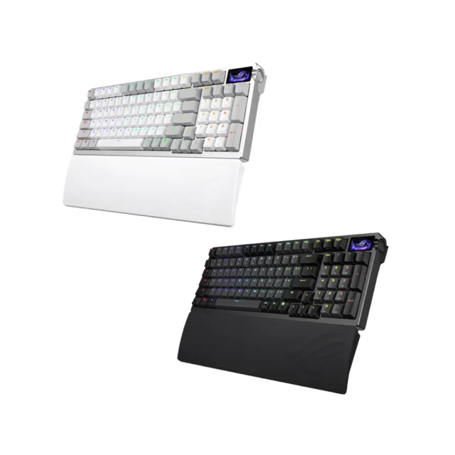 【ASUS 華碩】Azoth 96 HE Gaming Keyboard 無線電競鍵盤 - 黑色(ROG HFX V2 磁性軸)