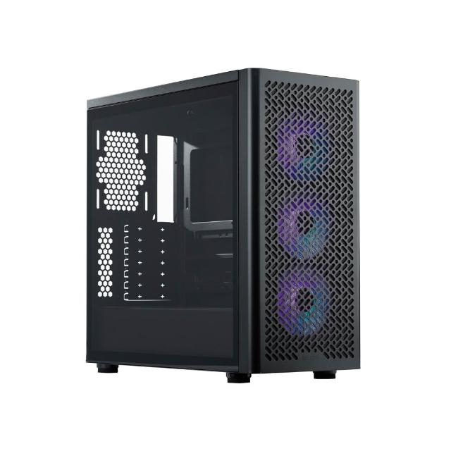【Cooler Master 酷碼】Elite 502 電腦機殼/強化玻璃側板/內含 12cm ARGB 風扇*4