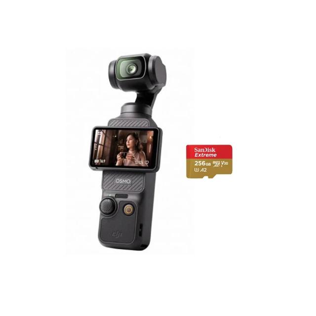 【DJI】Osmo Pocket 3 手持口袋攝影機/相機+記憶卡 ｜1英吋CMOS｜2英吋旋轉屏(聯強國際貨)