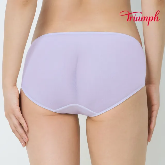 【Triumph 黛安芬】貝殼之美系列 中腰平口內褲(柔霧紫)
