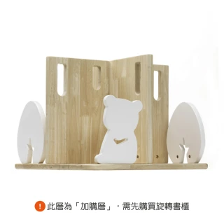 【愛兒館】閱讀森林旋轉書櫃-第四層台灣黑熊 / 無尾熊(兒童書櫃 兒童收納 收納櫃)