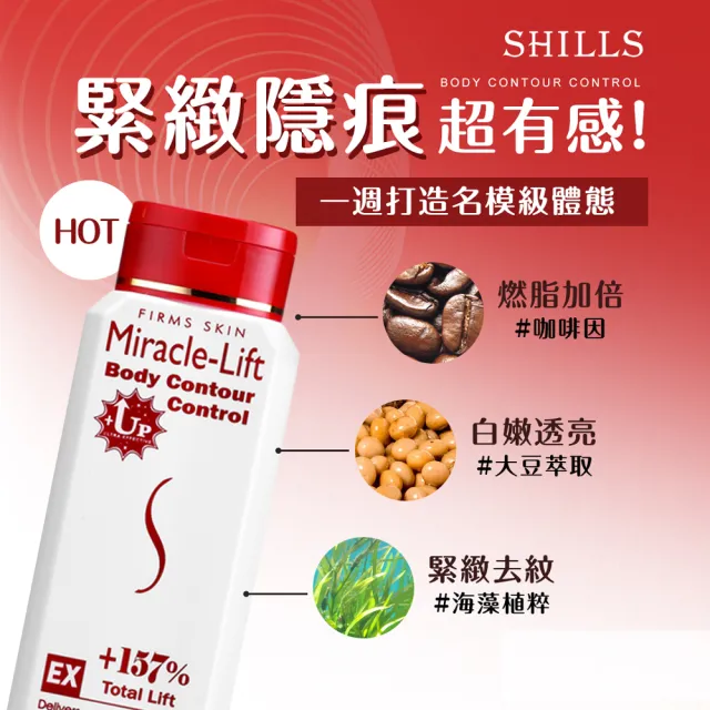 【SHILLS 舒兒絲】紅魔纖四色晶球精華/乳液加強版3入組(四肢腹臀/緊實)