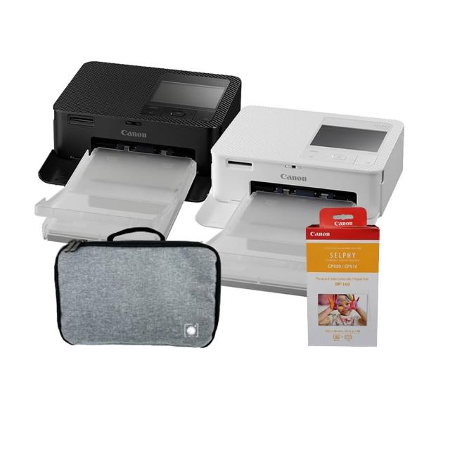 【Canon】SELPHY CP1500 熱昇華印相機｜共162張專用相紙+收納包(公司貨)