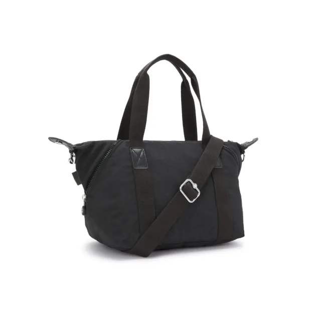 【KIPLING】曜岩黑品牌經典圓標手提側背包-ART MINI 女包