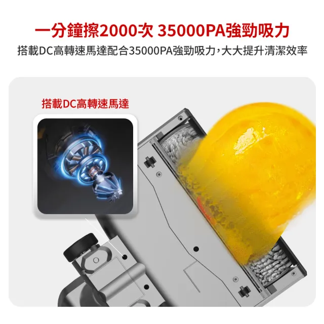 【DIKE】洗地刷頭款-淨速吸All In One V2高續航無線手持吸塵器(自動集塵/綠光顯塵)
