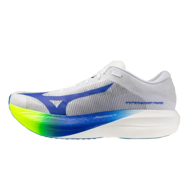【MIZUNO 美津濃】HYPERWARP PURE 男款 馬拉松鞋 路跑鞋 J1GC267001 極光白 閃電黃 碳纖維板 競速