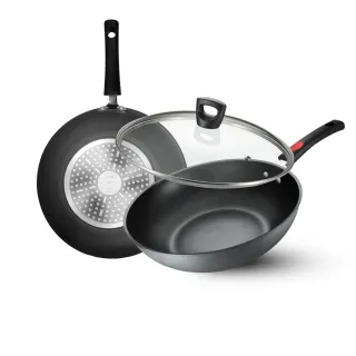 【ASD 愛仕達】晶石不沾炒鍋30cm